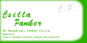 csilla panker business card